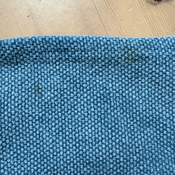 Set of 4 West Elm Textured Canvas Placemats - Blue Bird - Picture 5 of 5